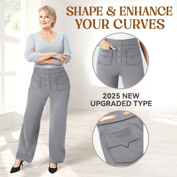 💖 2026 NY TYPE – 50% RABATT 💷 Avslappede høylivstretchbukser for kvinner 👖✨