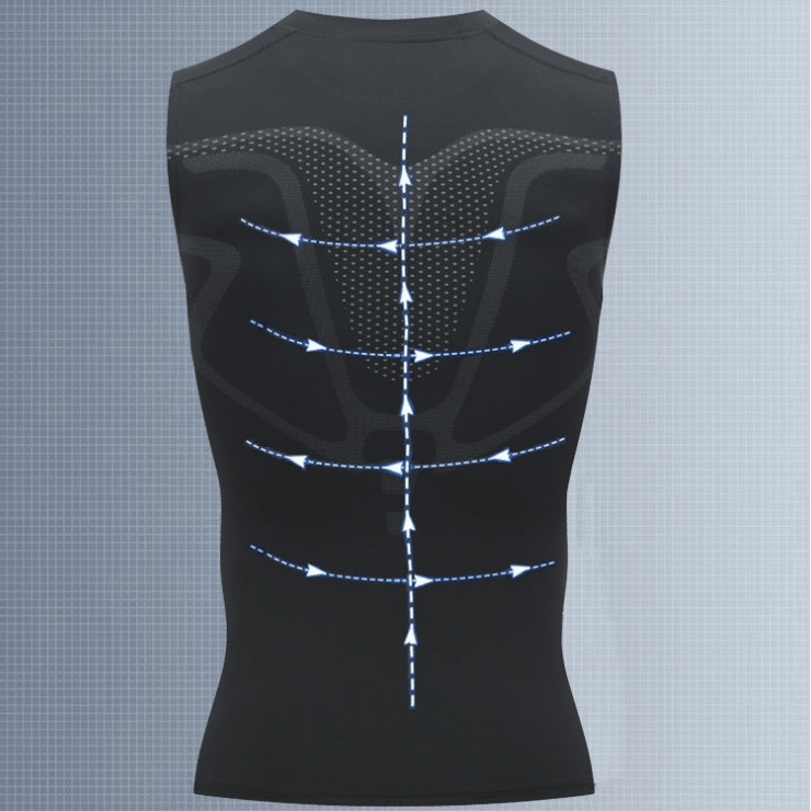 💪 Slimoly® Ion Shaping Vest – Kompresjon og kjøling – Shaping Ermeløs – Usynlig under klær 🕶️