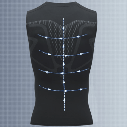 💪 Slimoly® Ion Shaping Vest – Kompresjon og kjøling – Shaping Ermeløs – Usynlig under klær 🕶️