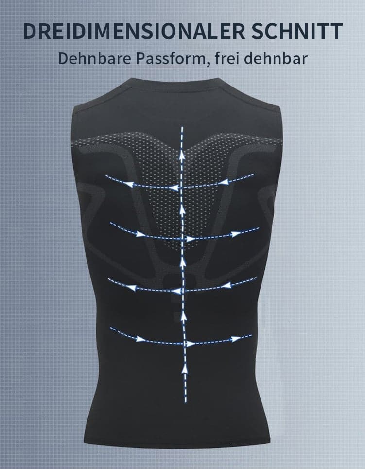 💪 Slimoly® Ion Shaping Vest – Kompresjon og kjøling – Shaping Ermeløs – Usynlig under klær 🕶️