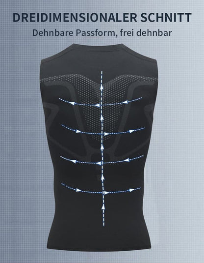 💪 Slimoly® Ion Shaping Vest – Kompresjon og kjøling – Shaping Ermeløs – Usynlig under klær 🕶️