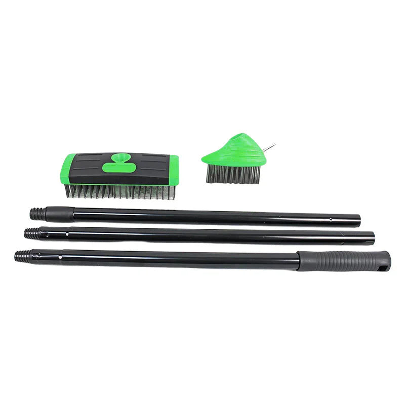 🌿 50 % RABATT NÅ! 🧹 3-i-1-verktøysett for ugressbørster – slitesterke stålbørster, ergonomisk håndtak og perfekt for terrasser, innkjørsler og hagestier 🏡