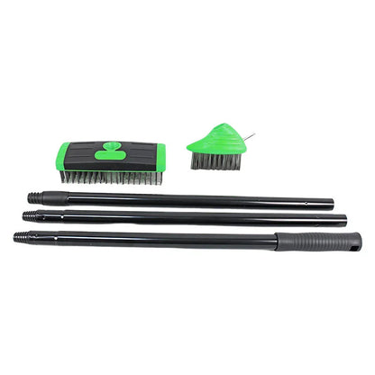 🌿 50 % RABATT NÅ! 🧹 3-i-1-verktøysett for ugressbørster – slitesterke stålbørster, ergonomisk håndtak og perfekt for terrasser, innkjørsler og hagestier 🏡
