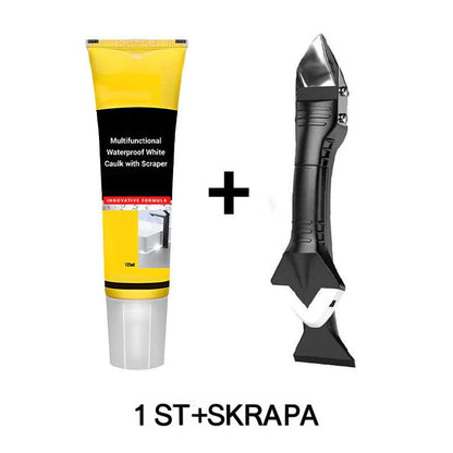 ⏳Tidig höstspecial - Beställ och få en gratis sömskrapa ⏳Multifunktionell vattentät vit silikon beställ och få en gratis sömskrapa