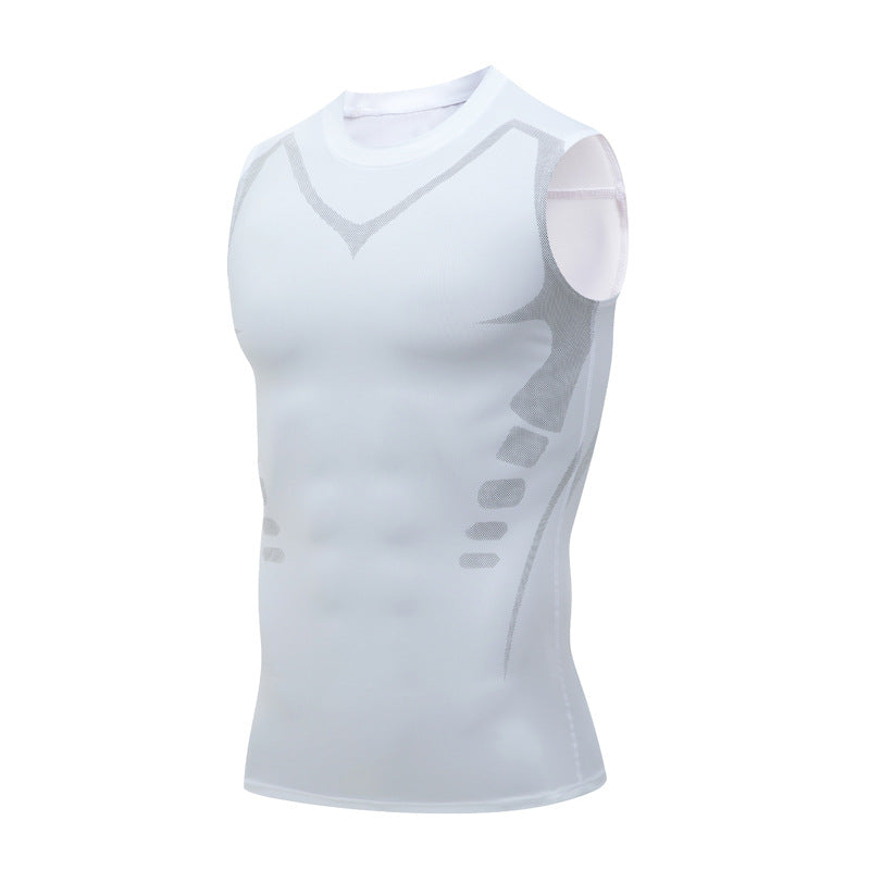 💪 Slimoly® Ion Shaping Vest – Kompresjon og kjøling – Shaping Ermeløs – Usynlig under klær 🕶️