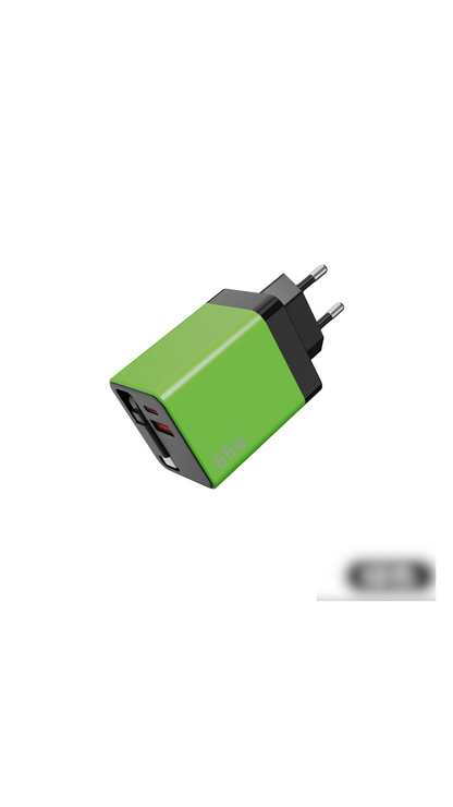 ⏳65W hurtigladende telefonladerblokk med uttrekkbar 80 cm type-C-kabel