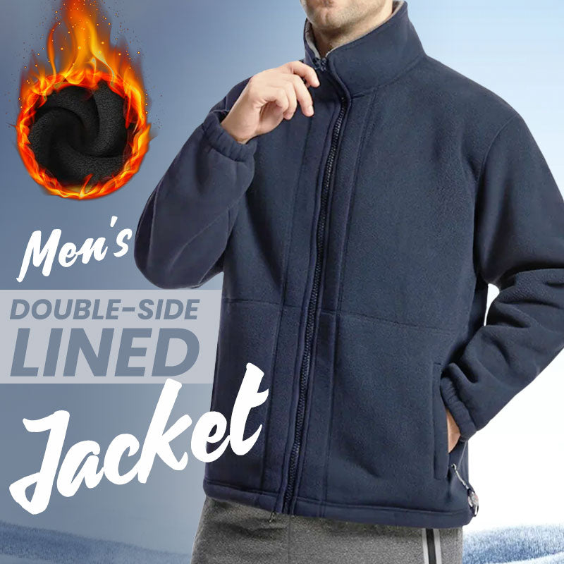 🎁(50 % rabat)🎄Herrejakke i dobbeltvevd fleece【Gratis levering】