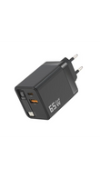 ⏳65W hurtigladende telefonladerblokk med uttrekkbar 80 cm type-C-kabel