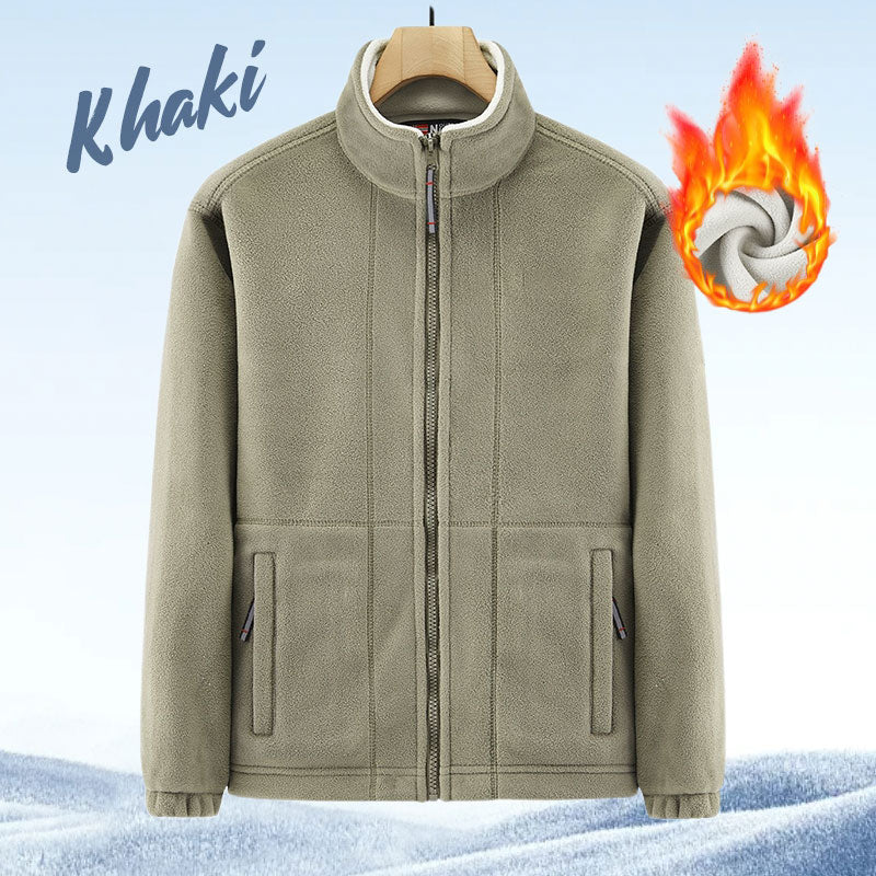 🎁(50 % rabat)🎄Herrejakke i dobbeltvevd fleece【Gratis levering】