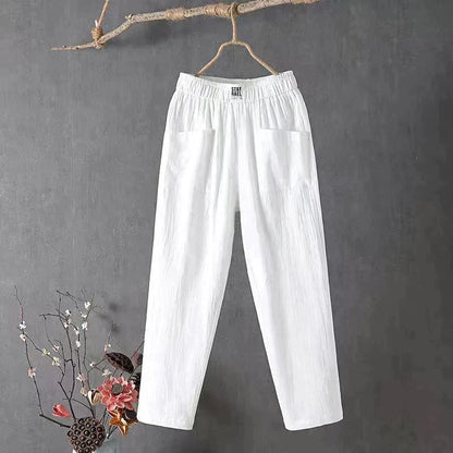 ⌛Specialpris 179kr!!!🔥🔥🔥 Enfärgade lösa byxor för kvinnor