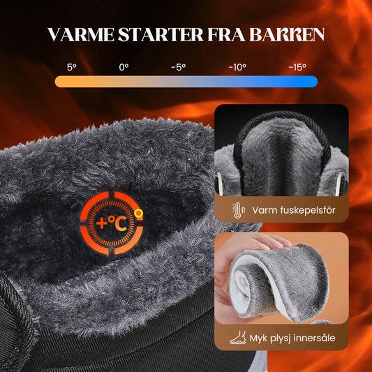 🔥Sklisikre, varme vinter-slip-on-joggesko