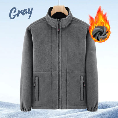 🎁(50 % rabat)🎄Herrejakke i dobbeltvevd fleece【Gratis levering】