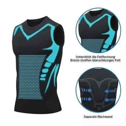 💪 Slimoly® Ion Shaping Vest – Kompresjon og kjøling – Shaping Ermeløs – Usynlig under klær 🕶️