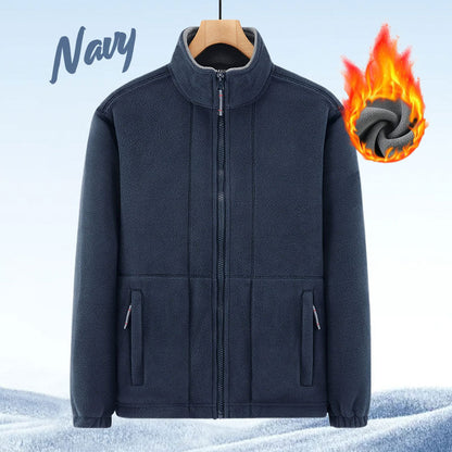 🎁(50 % rabat)🎄Herrejakke i dobbeltvevd fleece【Gratis levering】