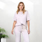 ✨Trendigt nu ✨Kvinnor Chic Topp & Matchande Byxor 2-delad Outfit