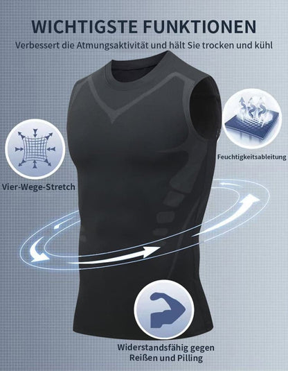 💪 Slimoly® Ion Shaping Vest – Kompresjon og kjøling – Shaping Ermeløs – Usynlig under klær 🕶️