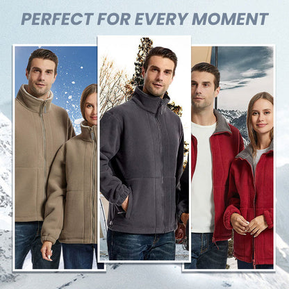 🎁(50 % rabat)🎄Herrejakke i dobbeltvevd fleece【Gratis levering】