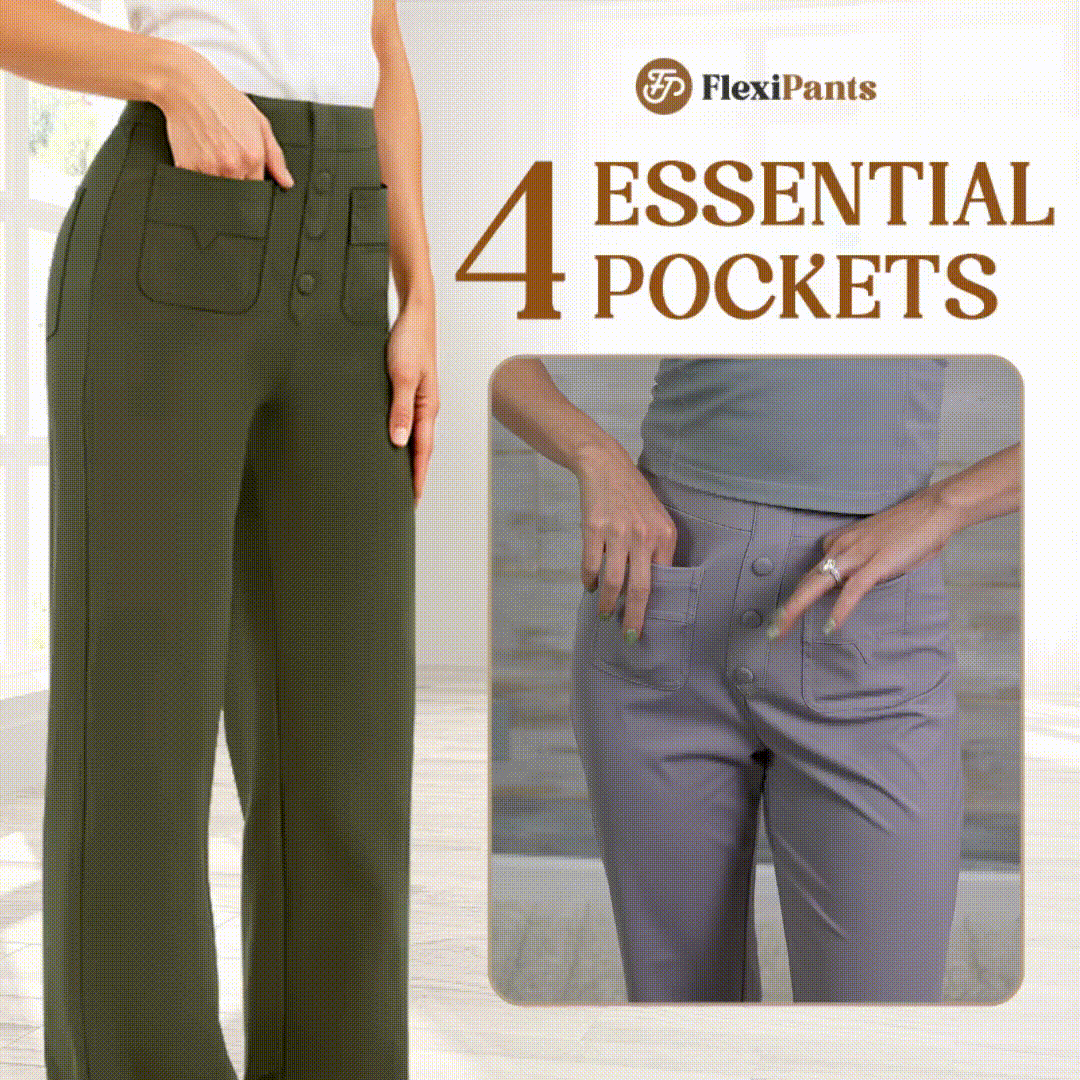 💖 2026 NY TYPE – 50% RABATT 💷 Avslappede høylivstretchbukser for kvinner 👖✨