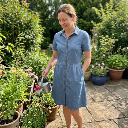👗✨ 50 % RABATT! Denimskjortekjole – Avslappet eleganse og komfort