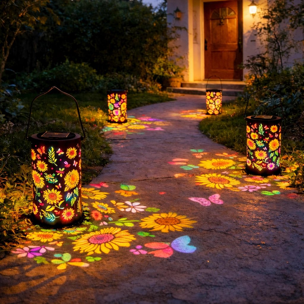 🔥HOT SALE 50% RABATT-🌞Gul solcellelampe med solsikkemotiv til hagen💫