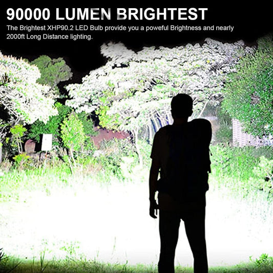 🎁Begränsad tidsrabatt🔋 Uppladdningsbar taktisk laserficklampa med hög ljusstyrka på 50000-160000 LED⚡
