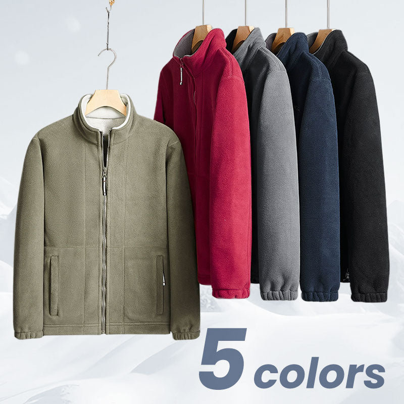 🎁(50 % rabat)🎄Herrejakke i dobbeltvevd fleece【Gratis levering】
