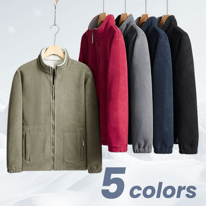 🎁(50 % rabat)🎄Herrejakke i dobbeltvevd fleece【Gratis levering】