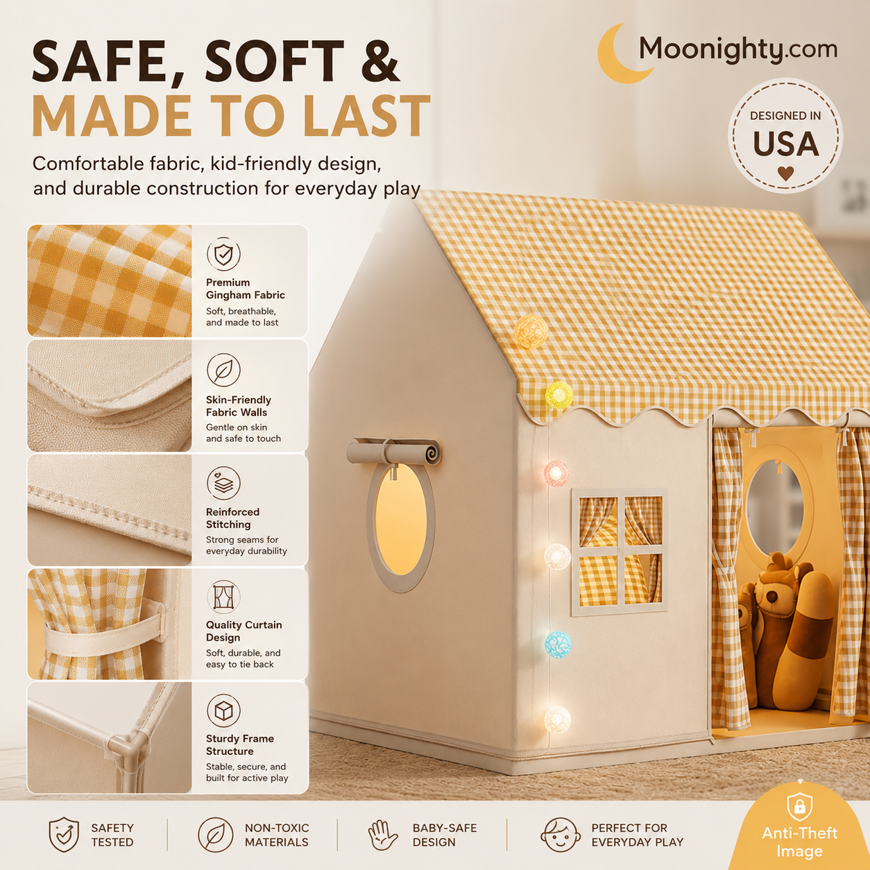 ✨ VARMT SALG - 50 % RABATT🎁 Drømmeleketelt for barn✅ Direktesalg fra fabrikk
