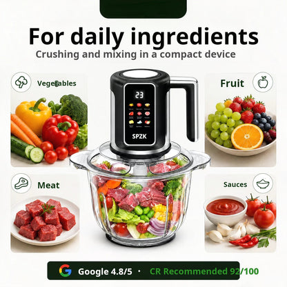 🔪USB-drevet trådløs kjøkkenkvern for kjøtt, sauser og mer – raskt, hygienisk og enkelt! 🍖🥦
