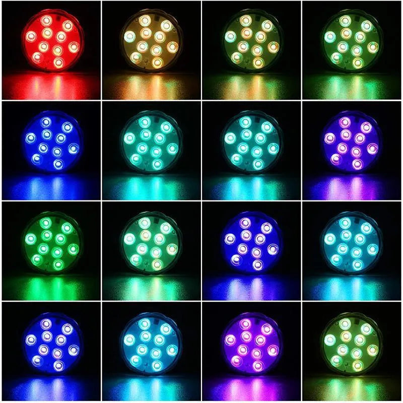 ⏳🔥 Tidsbegrenset tilbud! 🌈 Undervanns-LED-lys — Trådløs fjernkontroll, blendende fargeeffekter ✨