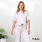 ✨Trendigt nu ✨Kvinnor Chic Topp & Matchande Byxor 2-delad Outfit