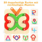 🎁Rompecabezas🧩 ¡50% DE DESCUENTO! ✨ Rompecabezas Montessori - Formas Geométricas de Madera con Tarjetas de Patrones para Aprendizaje Temprano 🎁🎄 Montessori 🎅 ¡Idea de regalo de Navidad!