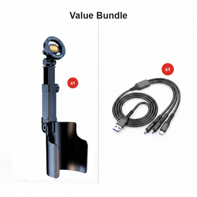 🚗 50% RABATT – Bilkoppholder telefonfeste – N52 magnet – 360° justerbar – én-hånds betjening