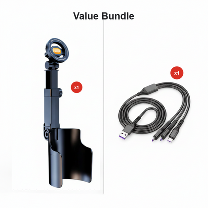 🚗 50% RABATT – Bilkoppholder telefonfeste – N52 magnet – 360° justerbar – én-hånds betjening