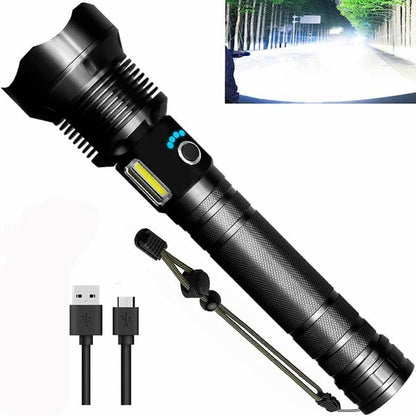 🎁Begränsad tidsrabatt🔋 Uppladdningsbar taktisk laserficklampa med hög ljusstyrka på 50000-160000 LED⚡