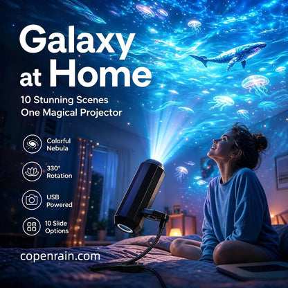 Plug-and-Play HD Galaxy & Ocean Projektor Nattlys 🥳55 000+ fornøyde brukere