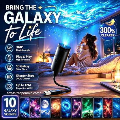 Plug-and-Play HD Galaxy & Ocean Projektor Nattlys 🥳55 000+ fornøyde brukere