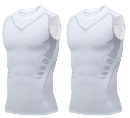 💪 Slimoly® Ion Shaping Vest – Kompresjon og kjøling – Shaping Ermeløs – Usynlig under klær 🕶️