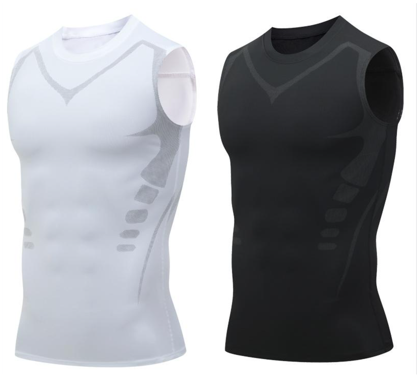 💪 Slimoly® Ion Shaping Vest – Kompresjon og kjøling – Shaping Ermeløs – Usynlig under klær 🕶️