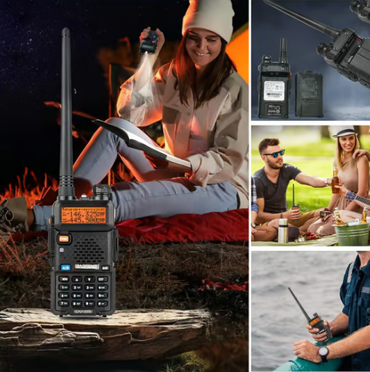Radioaficionado UV-5R Radio bidireccional de largo alcance UV5R Walkie de doble banda