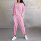 🎀Ett måste-ha modeplagg för din höst- och vintergarderob💕Damset i två delar: rundhalsad långärmad topp + byxor🧥 +👖