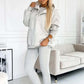 💕Ingen anledning att oroa dig för vad du ska ha på dig längre💕Löst och bekvämt tredelat set, inklusive en hoodie och sweatshirt