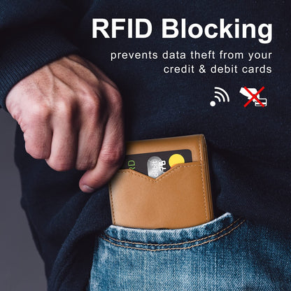 🔥Begrenset tidsrabatt!!🔥RFID-blokkerende kredittkortholder i lær og karbonfiber