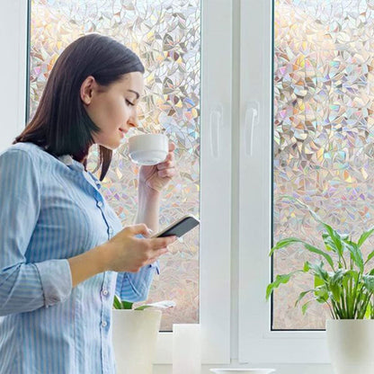 Fargerik glassfilm mot peep