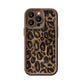 Funda para iPhone con estampado de leopardo y cordón