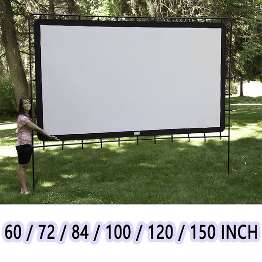 🔥Oferta especial 2025🔥Pantalla gigante portátil para cine al aire libre - Proyección 4K HD con soporte ajustable para fiestas al aire libre 🌟🌙