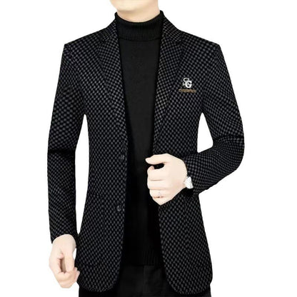 Herre Smal Passform Casual Dressjakke【Fraktfri】🔥🔥Vinterkampanje – 50 % rabatt