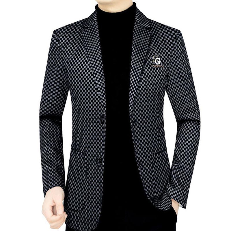 Herre Smal Passform Casual Dressjakke【Fraktfri】🔥🔥Vinterkampanje – 50 % rabatt