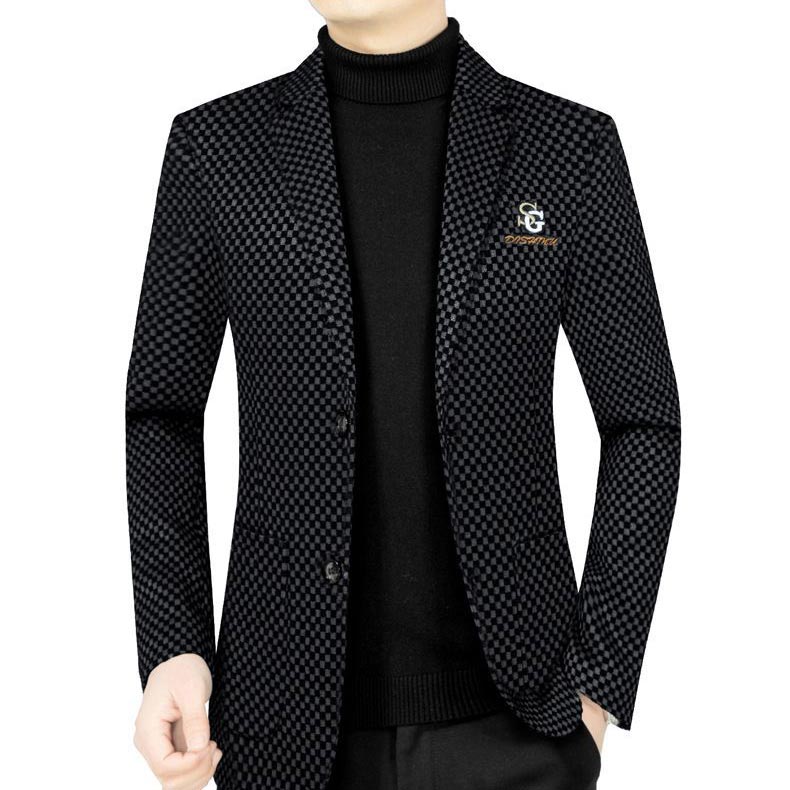 Herre Smal Passform Casual Dressjakke【Fraktfri】🔥🔥Vinterkampanje – 50 % rabatt