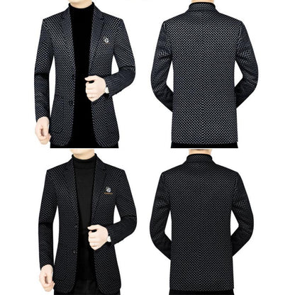 Herre Smal Passform Casual Dressjakke【Fraktfri】🔥🔥Vinterkampanje – 50 % rabatt